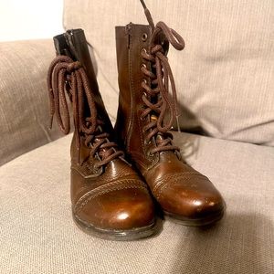 Steve Madden Troop Boots. Size 5.5. Brown.